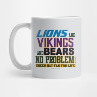 Lions and Vikings and Bears Mug